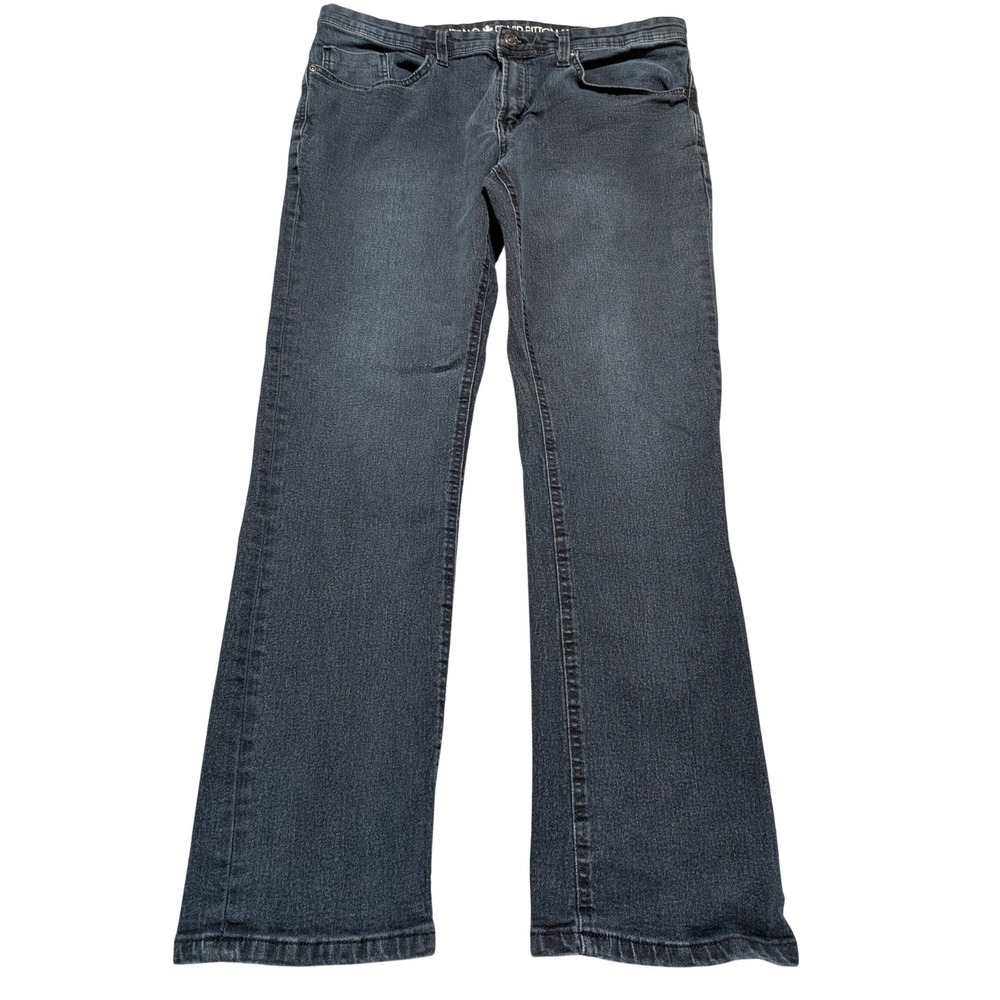 Buffalo David‎ Bitton Jeans Mens 36x30 Dark Wash Blue Straight Leg Stretch Denim